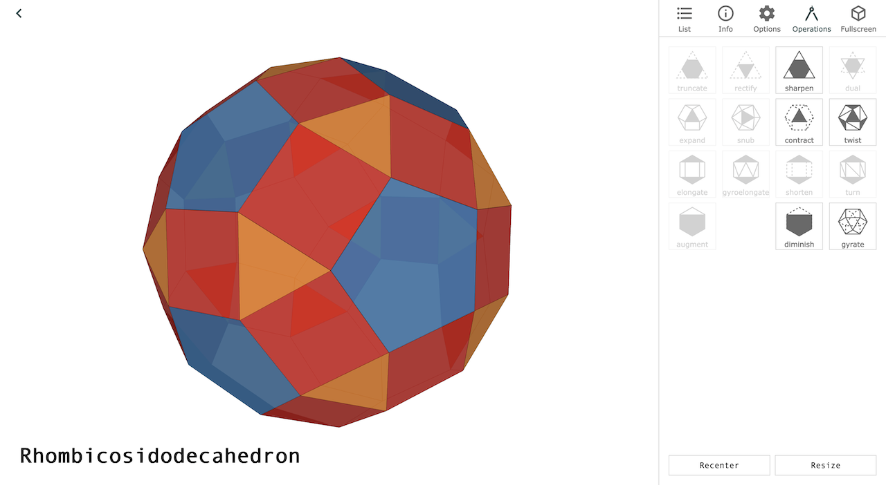 Homepage of the Polyhedra Viewer